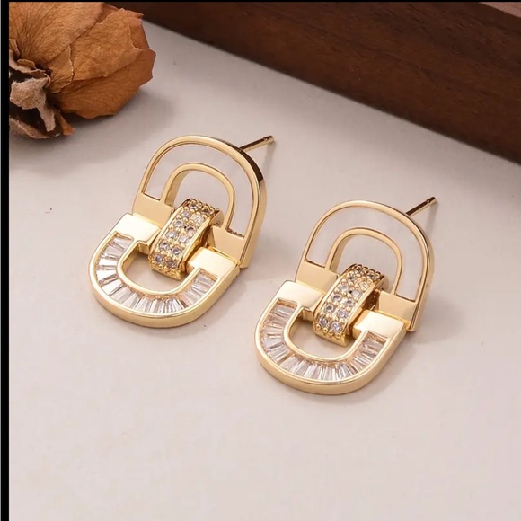 Jewelry - Elegant Gold and Silver Earrings